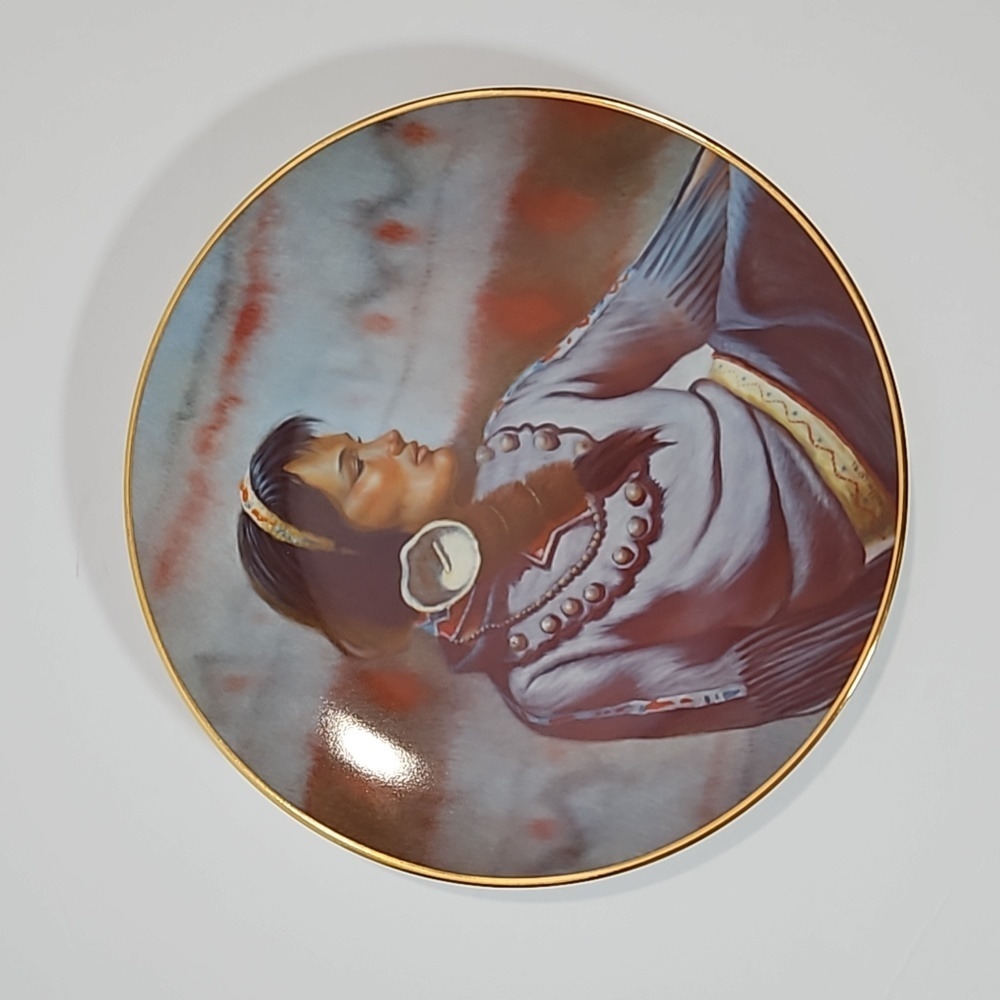 Minnehaha from original oil by Gregory Perillo Limited Edition Plate No. 5920